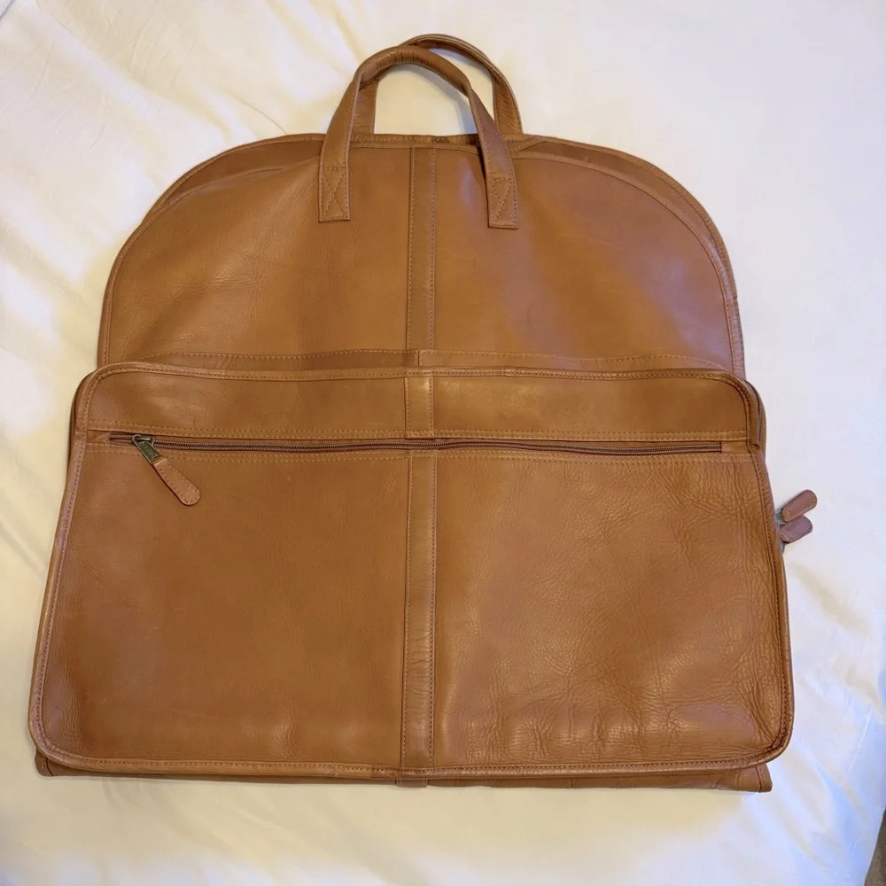 🌾 Clava Leather One Night Suiter Garment‎ Bag